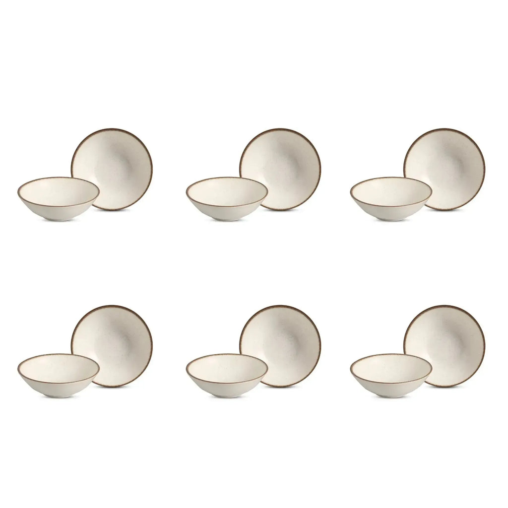 Jogo 6 Bowls Cerâmica Vanilla 300ml Alleanza
