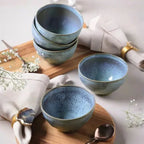 Jogo 6 Bowls Stoneware Orgânico Breeze 558ml Porto Brasil