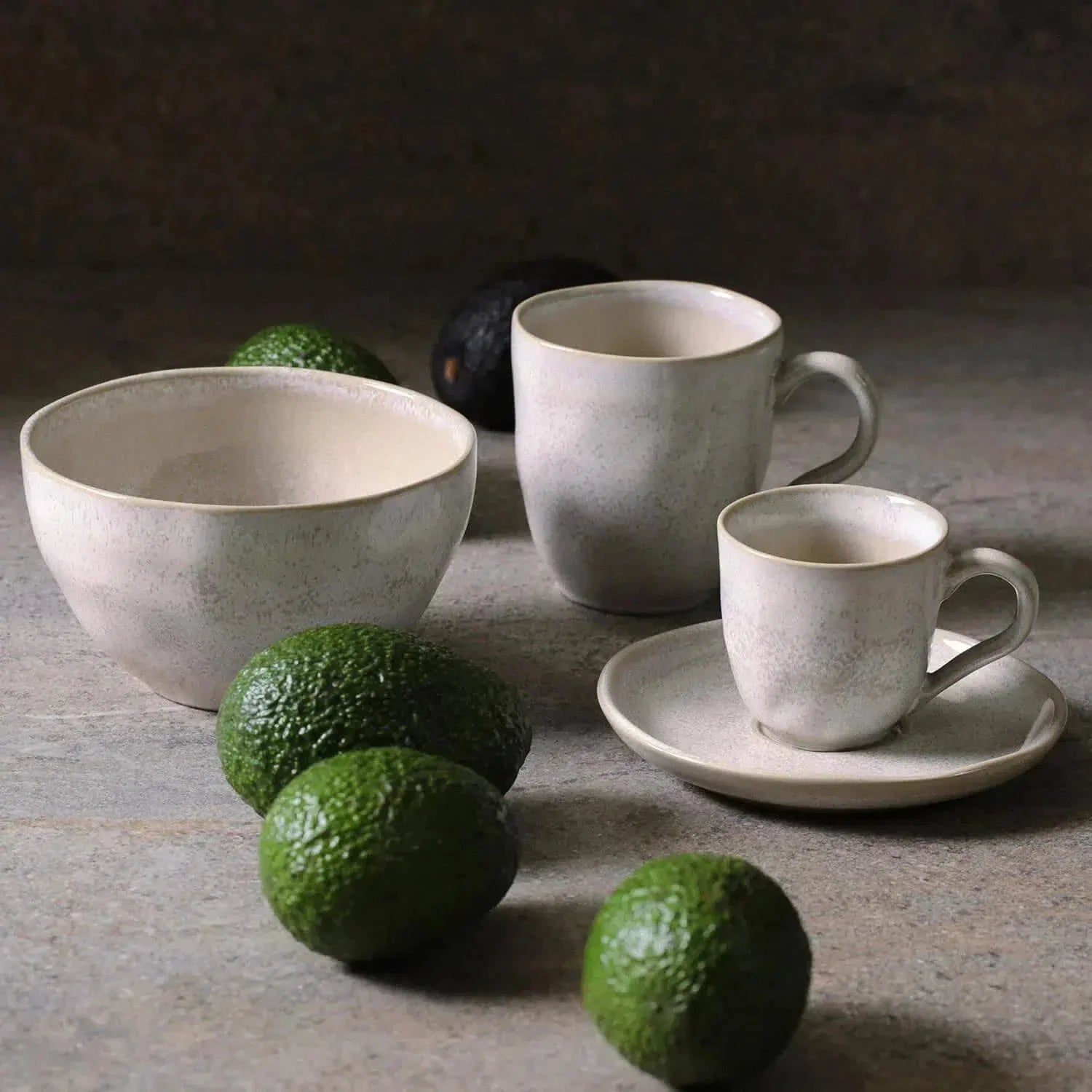 Jogo 6 Bowls Stoneware Orgânico Latte 558ml Porto Brasil