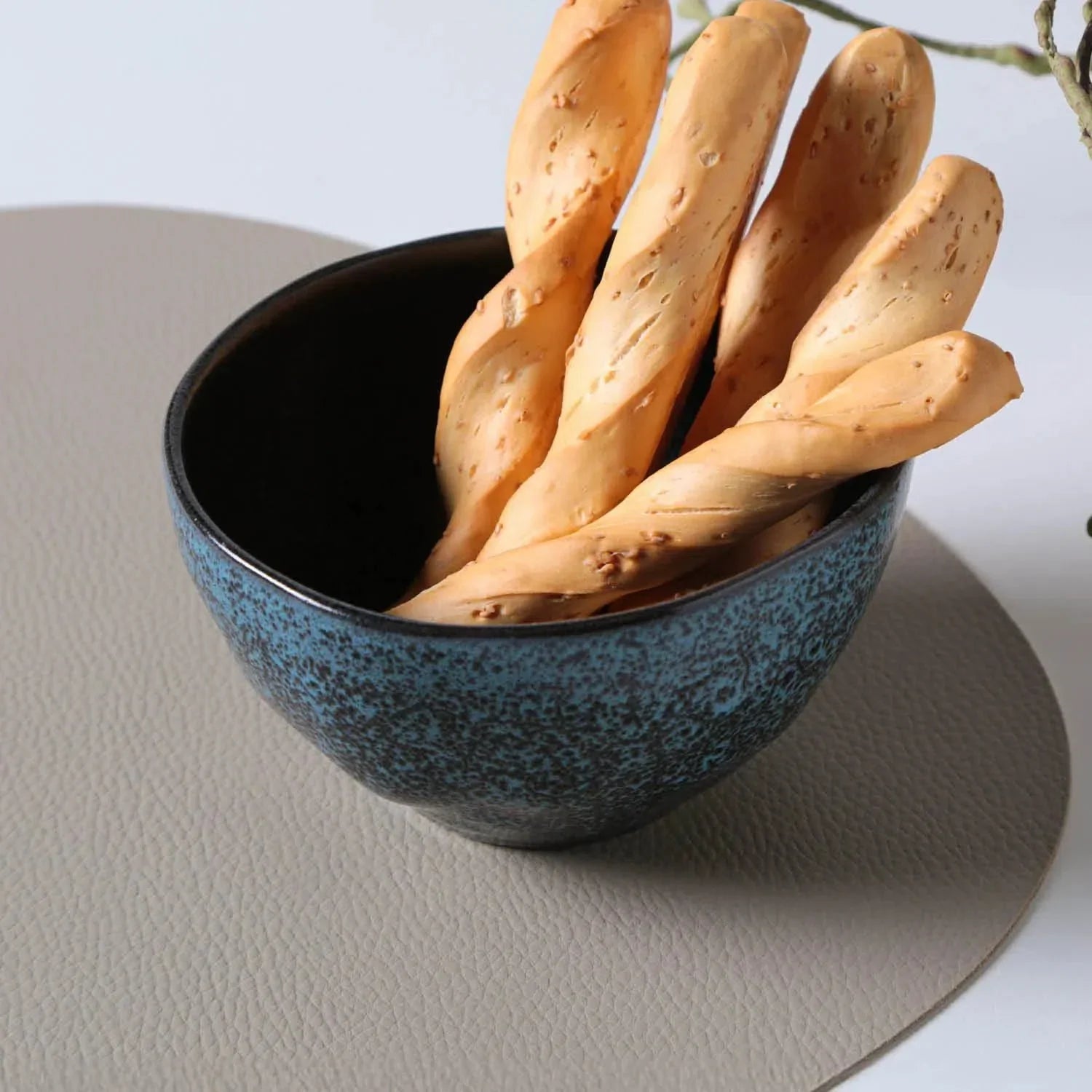 Jogo 6 Bowls Stoneware Orgânico Petroleum/Night Sky 558ml Porto Brasil