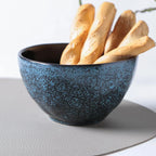 Jogo 6 Bowls Stoneware Orgânico Petroleum/Night Sky 558ml Porto Brasil