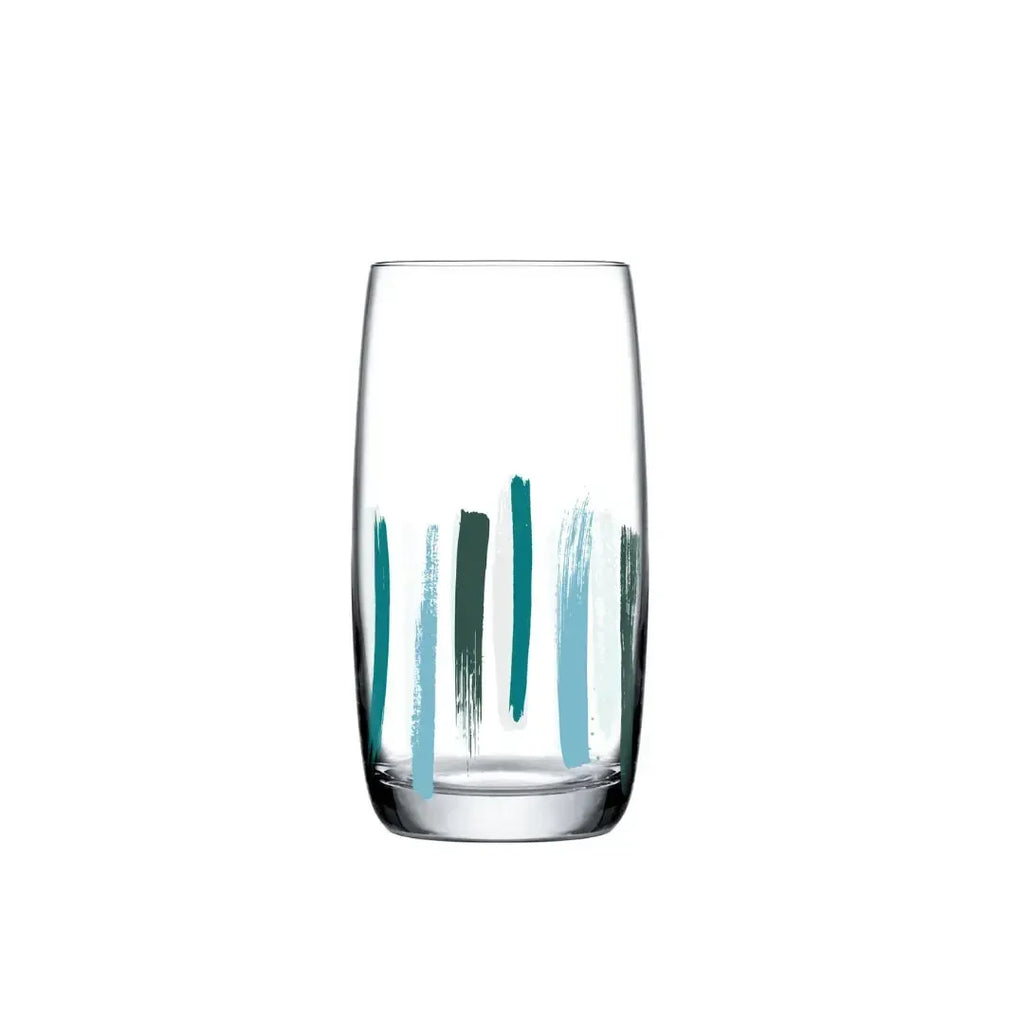 Jogo 6 Copos Long Drink em Cristal Ecológico Piuma 370ml Colors