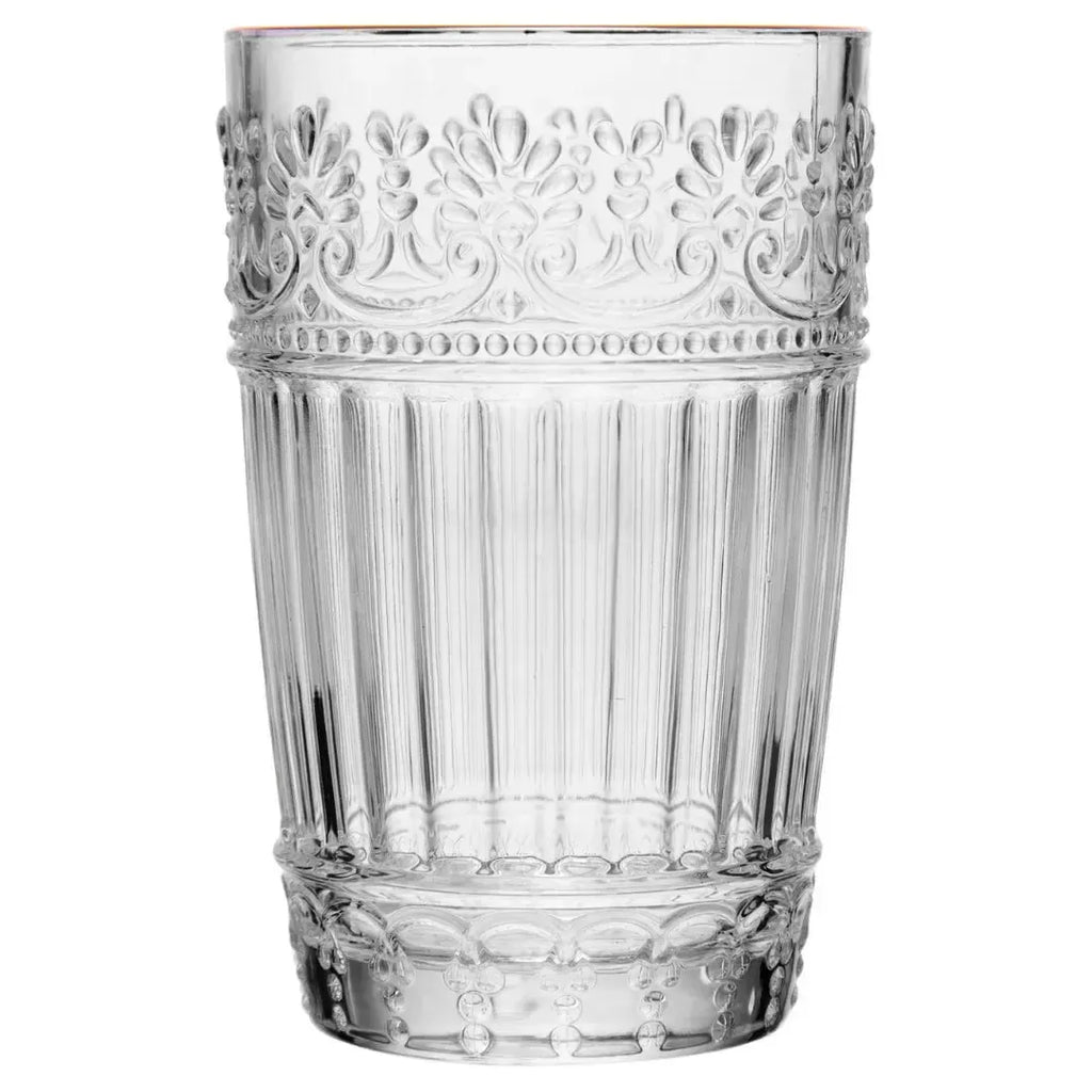 Jogo 6 Copos Vidro para Água Mauve Fio de Ouro 350ml Wolff