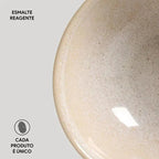 Jogo 6 Cumbucas Coup Stoneware Orgânico Latte 13,5x5,5cm Porto Brasil
