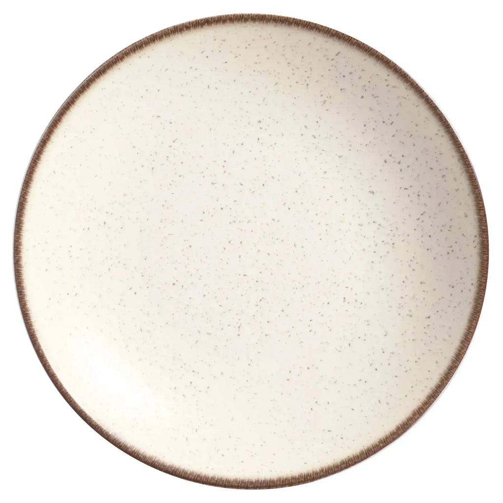 Jogo 6 Pratos Fundo Coup Cerâmica Vanilla 25cm Alleanza