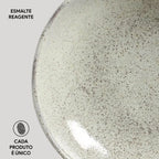 Jogo 6 Pratos Fundos Stoneware Bio Pistache 22,5cm Porto Brasil