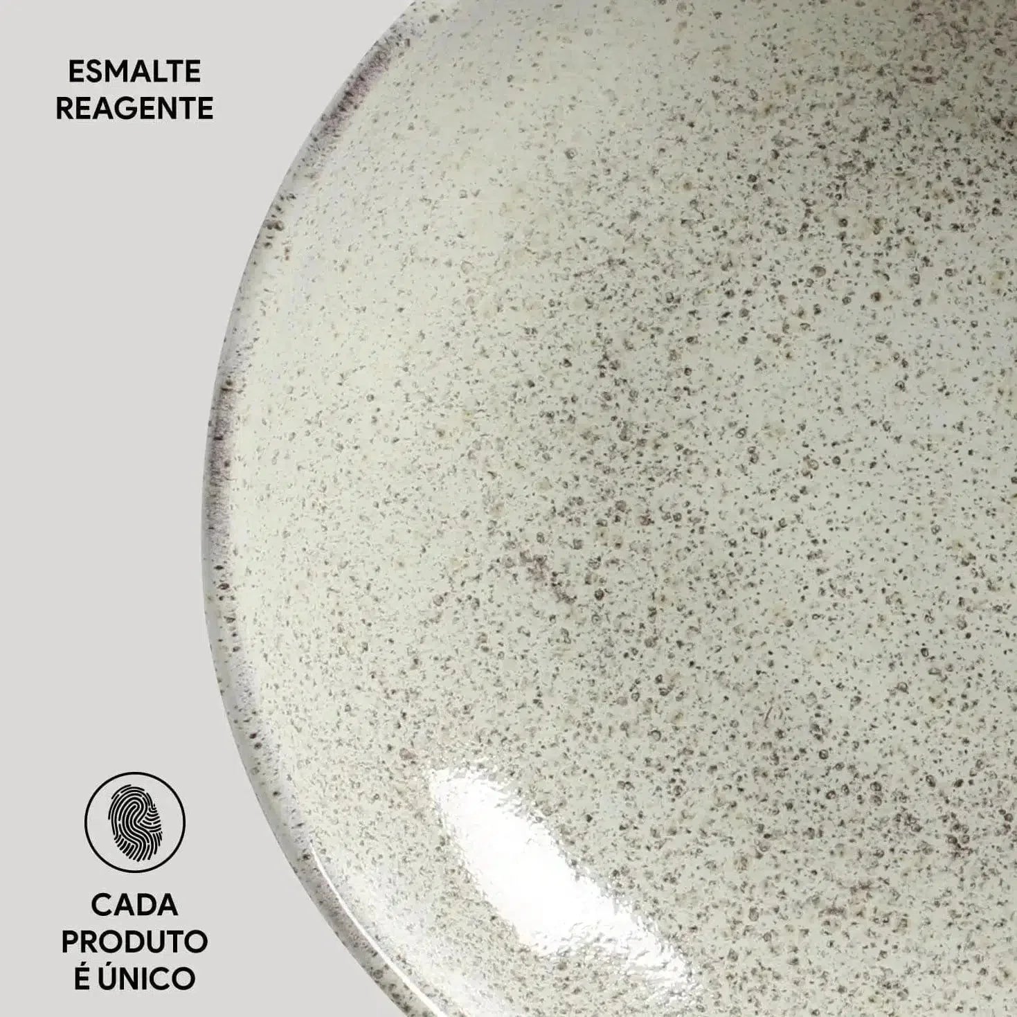Jogo 6 Pratos Fundos Stoneware Bio Pistache 22,5cm Porto Brasil