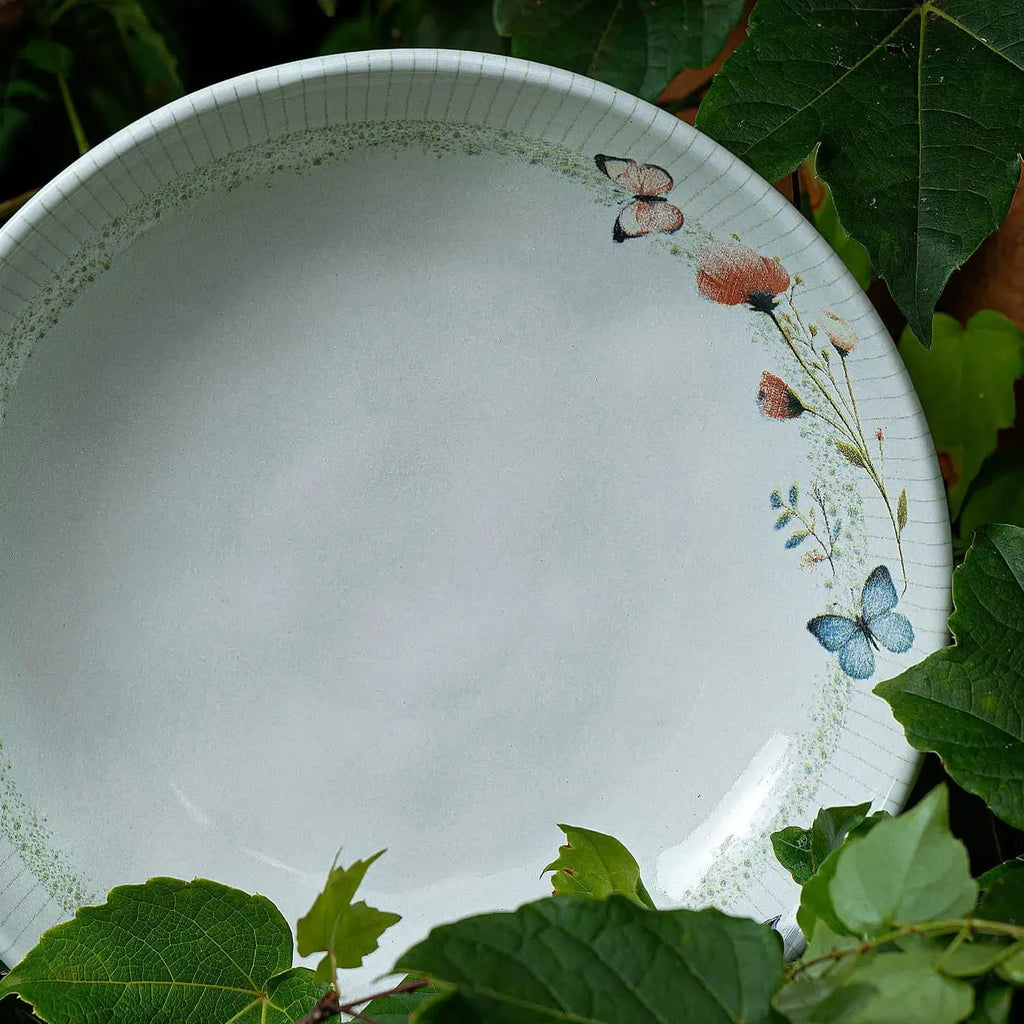 Jogo 6 Pratos Fundos Stoneware Bio Refúgio 22,5cm 830ml Porto Brasil