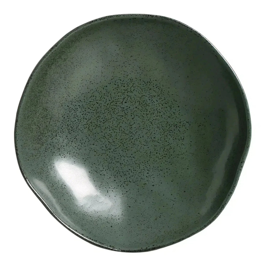 Jogo 6 Pratos Fundos Stoneware Orgânico Arauco/Greenery 21,5cm Porto Brasil