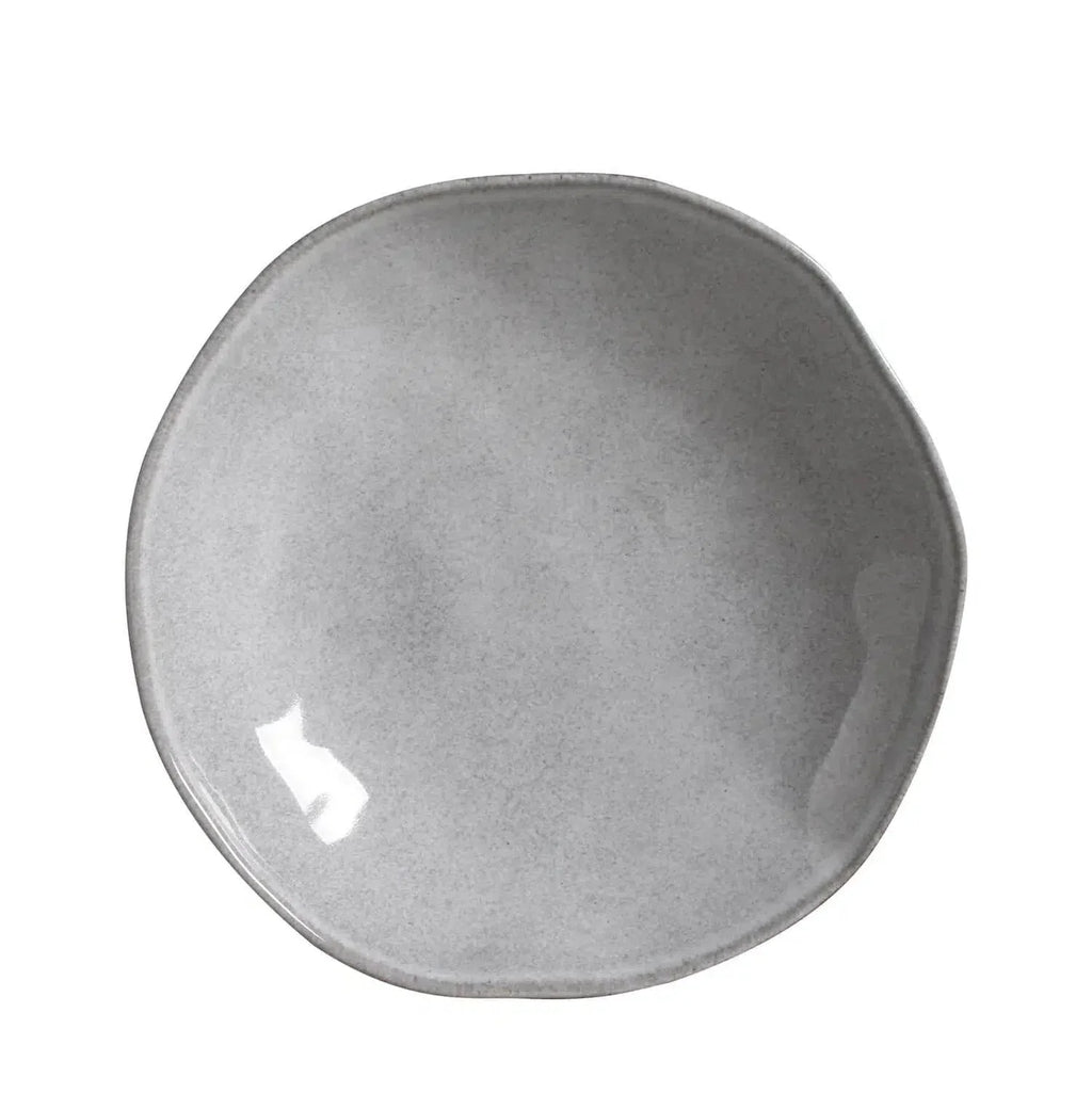 Jogo 6 Pratos Fundos Stoneware Orgânico Concreto/Dust 21cm Porto Brasil