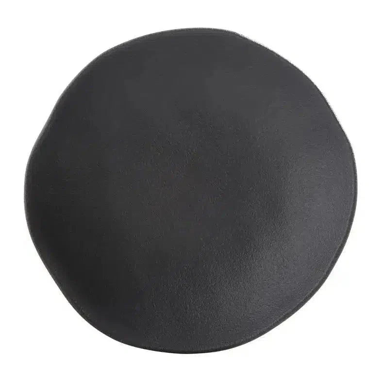 Jogo 6 Pratos Fundos Stoneware Orgânico Preto Matte 21cm 600ml Porto Brasil