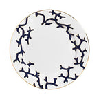 Jogo 6 Pratos Rasos Cerâmica Coral Blue (Branco com Azul e Azul com Amarelo) 27cm Scalla