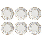 Jogo 6 Pratos Rasos Cerâmica Heritage 29cm Alleanza