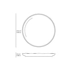 Jogo 6 Pratos Rasos Stoneware Bio Oceano 27,5cm Porto Brasil