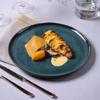 Jogo 6 Pratos Rasos Stoneware Bio Oceano 27,5cm Porto Brasil
