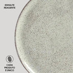Jogo 6 Pratos Rasos Stoneware Bio Pistache 27,5cm Porto Brasil