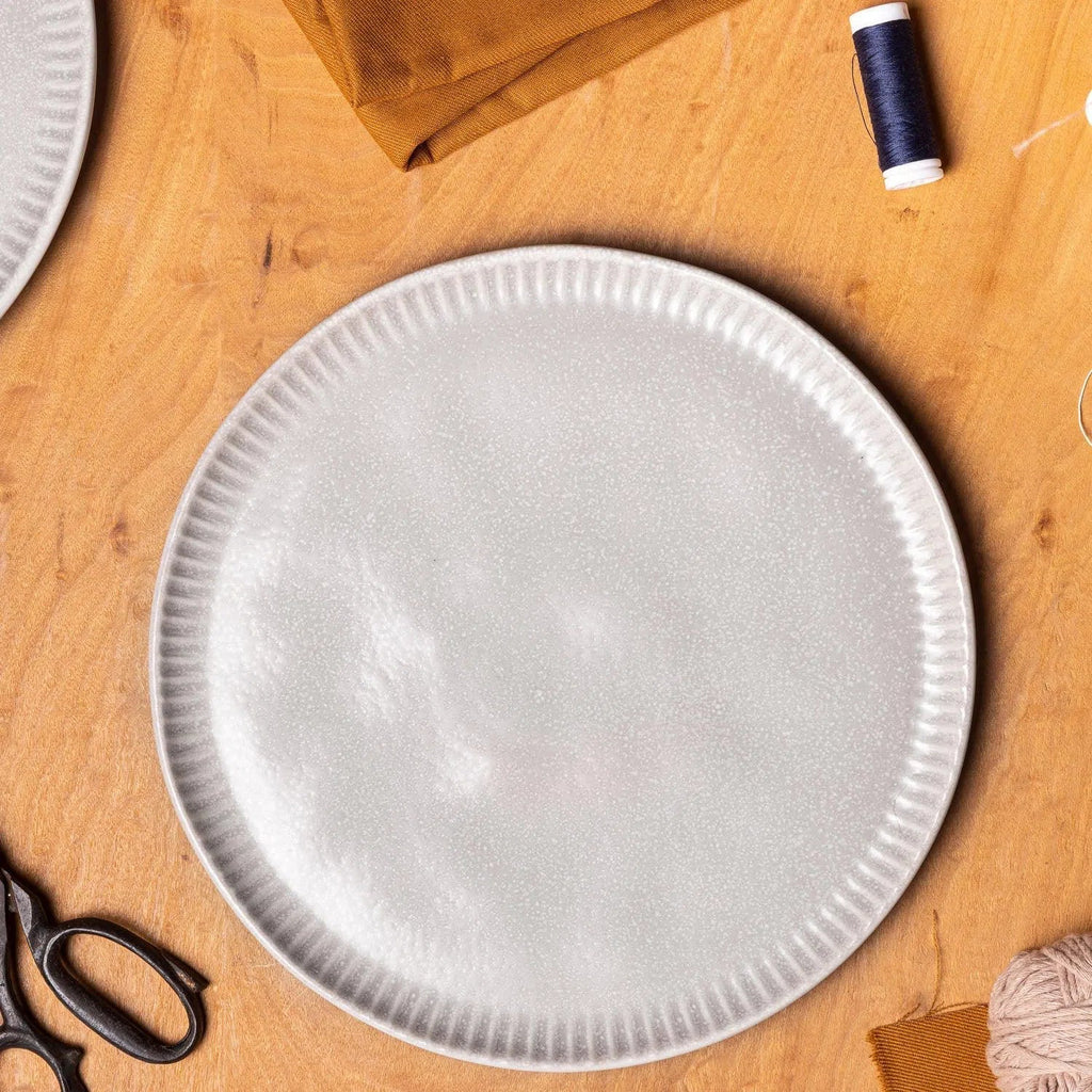 Jogo 6 Pratos Rasos Stoneware Linho 27,5cm Porto Brasil
