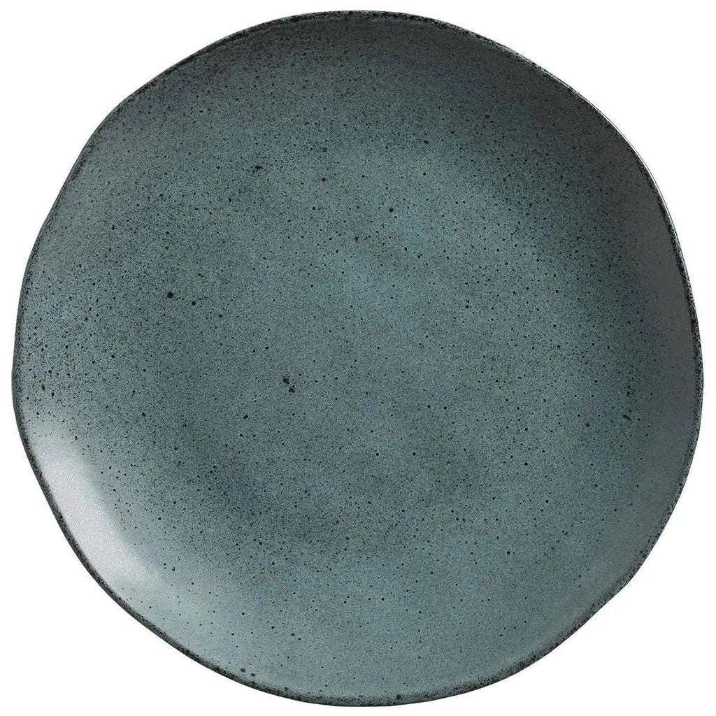 Jogo 6 Pratos Rasos Stoneware Orgânico Petroleum/Night Sky 26,5cm Porto Brasil