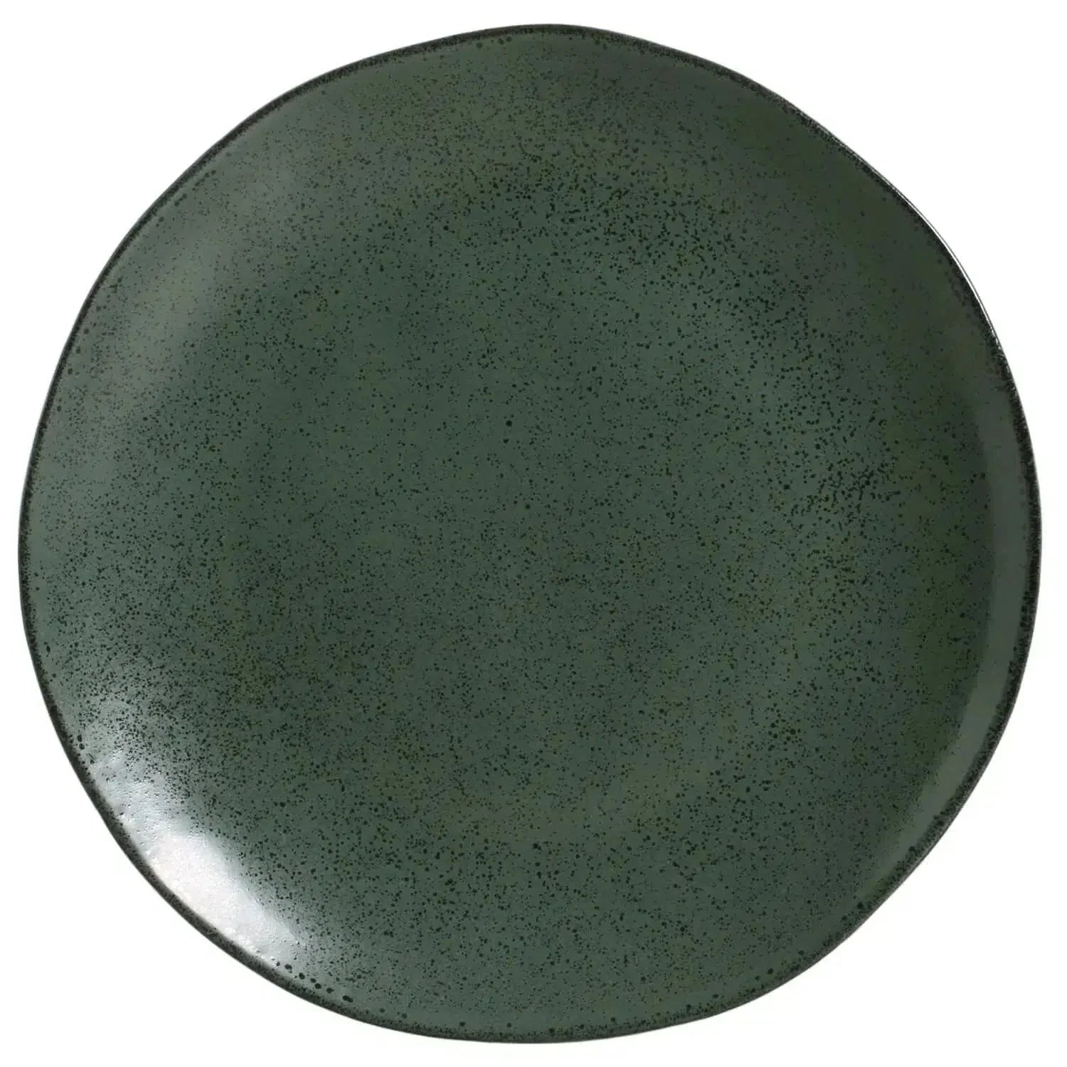 Jogo 6 Pratos Rasos Stoneware Orgânico Stoneware Arauco/Greenery 26,5cm Porto Brasil