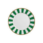 Jogo 6 Pratos Sobremesa Cerâmica Stripe Azul 21cm Alleanza