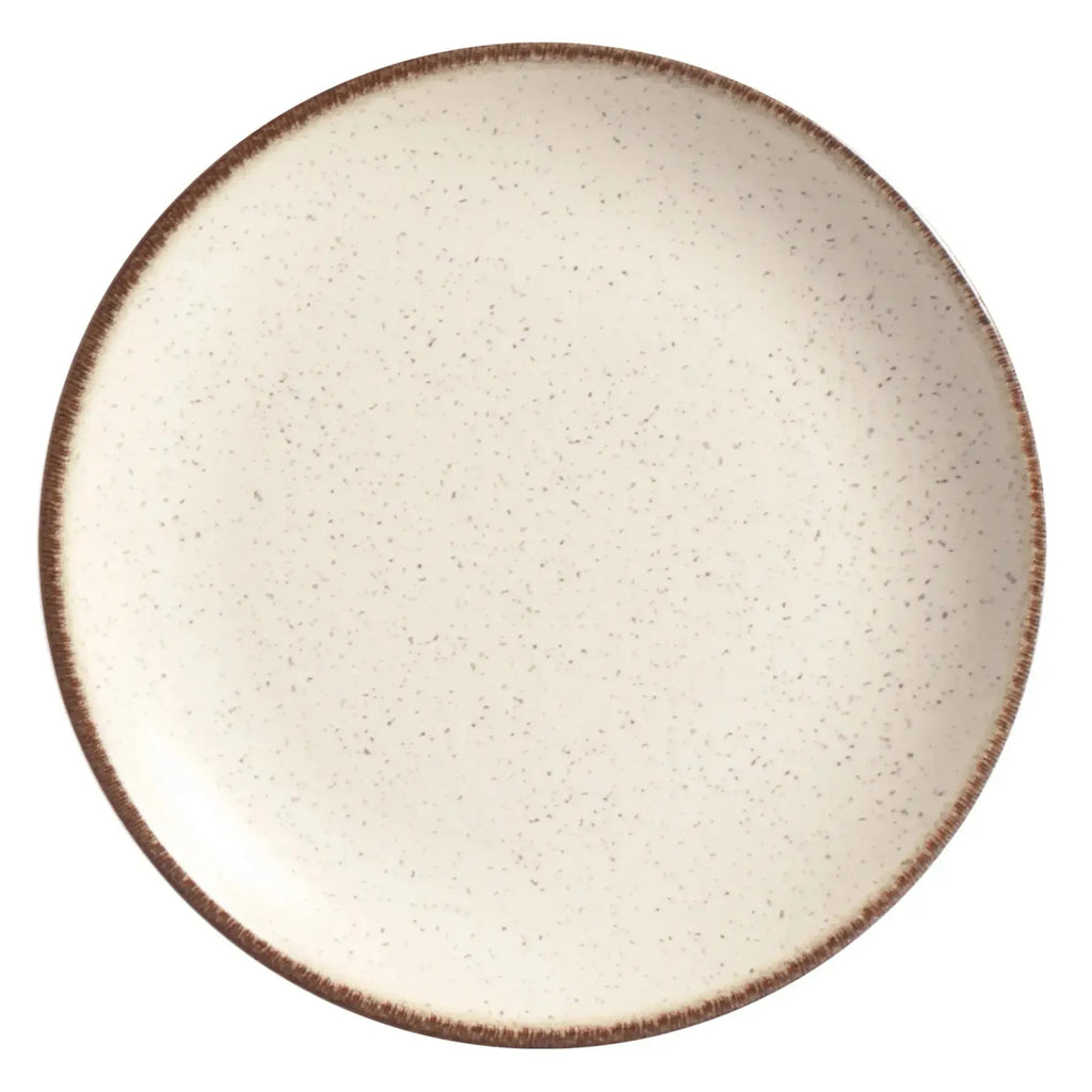 Jogo 6 Pratos Sobremesa Coup Cerâmica Vanilla 21cm Alleanza
