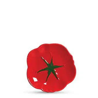 Jogo 6 Pratos de Sobremesa Cerâmica Tomate 20cm Scalla