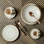 Jogo 6 Pratos de Sobremesa Stoneware Bio Raio 21,5cm Porto Brasil