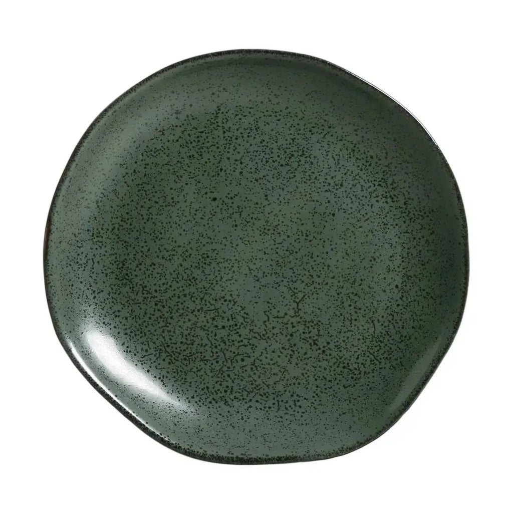 Jogo 6 Pratos de Sobremesa Stoneware Orgânico Arauco/Greenery 19,5cm Porto Brasil