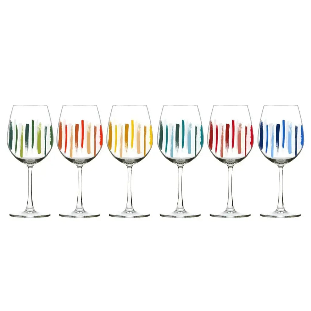 Jogo 6 Taças Bordeaux em Cristal Ecológico Piuma 600ml Colors