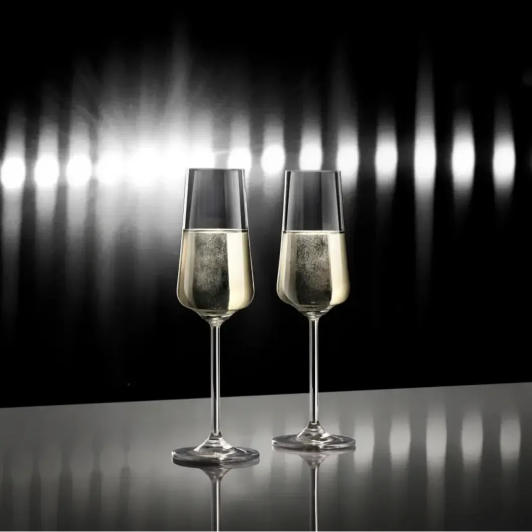 Jogo 6 Taças Champagne Sparkling Cristal Ecológico Allure 220ml Ocean