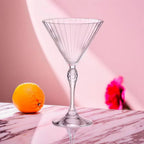Jogo 6 Taças Cristal Linha America 20's p/ Martini 245ml