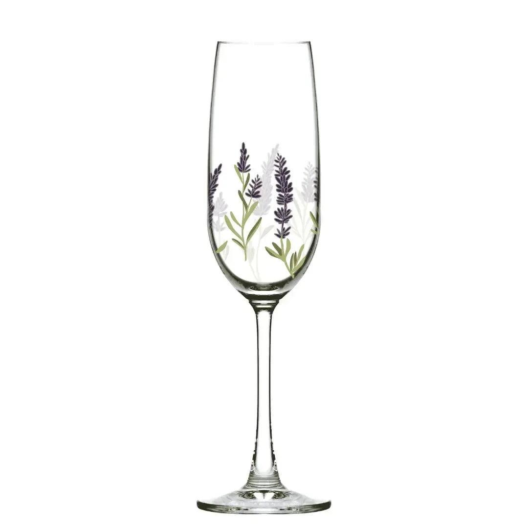 Jogo 6 Taças Flute Champagne em Cristal Ecológico Provence 210ml Lavande