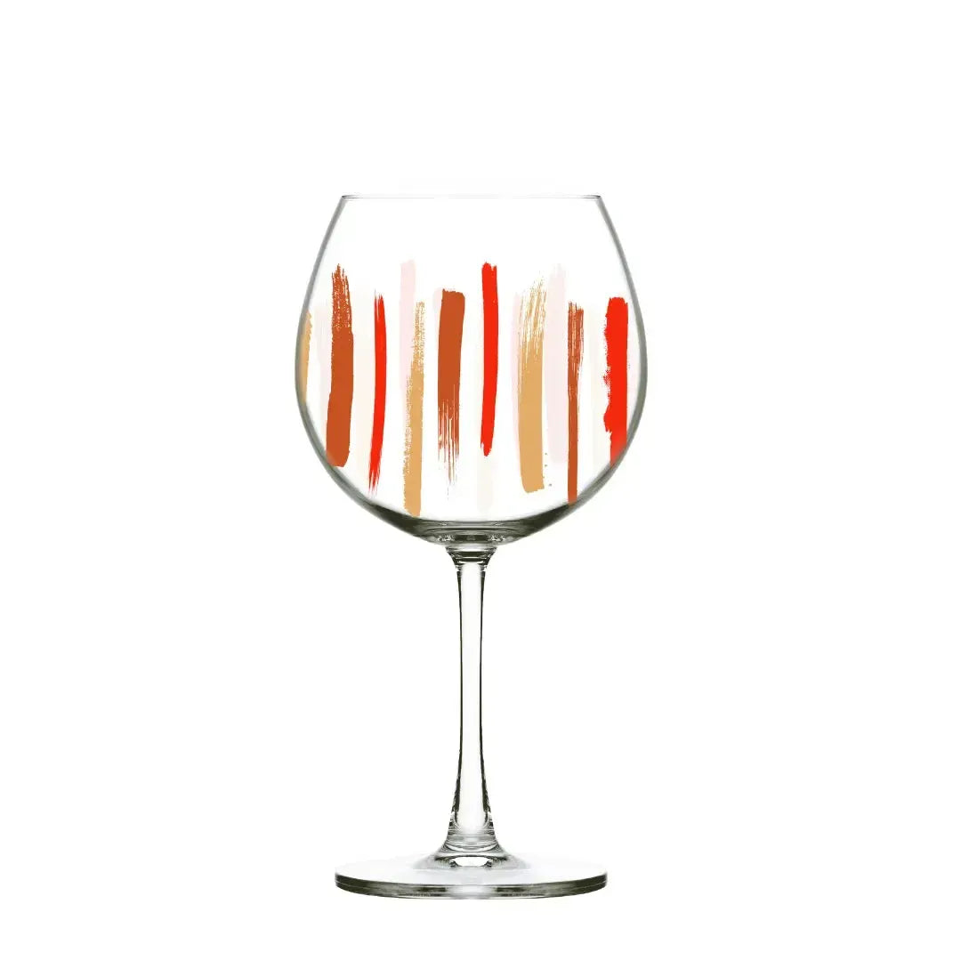 Jogo 6 Taças Gin Burgundy em Cristal Ecológico Piuma 650ml Colors