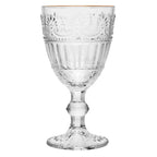Jogo 6 Taças Vidro para Água Mauve Fio de Ouro 320ml Wolff