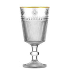 Jogo 6 Taças em Vidro Gold Rim Abelha 325ml L'Hermitage