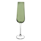 Jogo 6 Taças para Champanhe em Cristal Bohemia Ardea Verde Selva 220ml