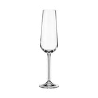 Jogo 6 Taças para Espumante em Cristal Bohemia Margaux 220ml