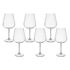 Jogo 6 Taças para Vinho Tinto em Cristal Bohemia Margaux 670ml