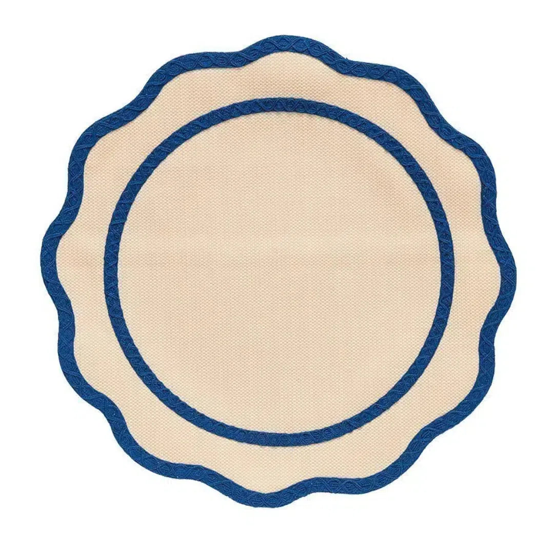 Jogo Americano Brazil Nature Lola Circular Azul 40cm