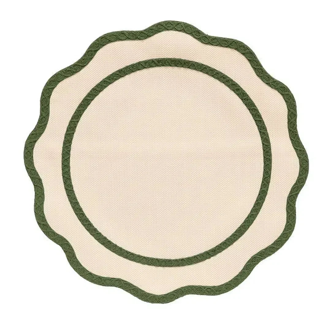 Jogo Americano Brazil Nature Lola Circular Oliva 40cm