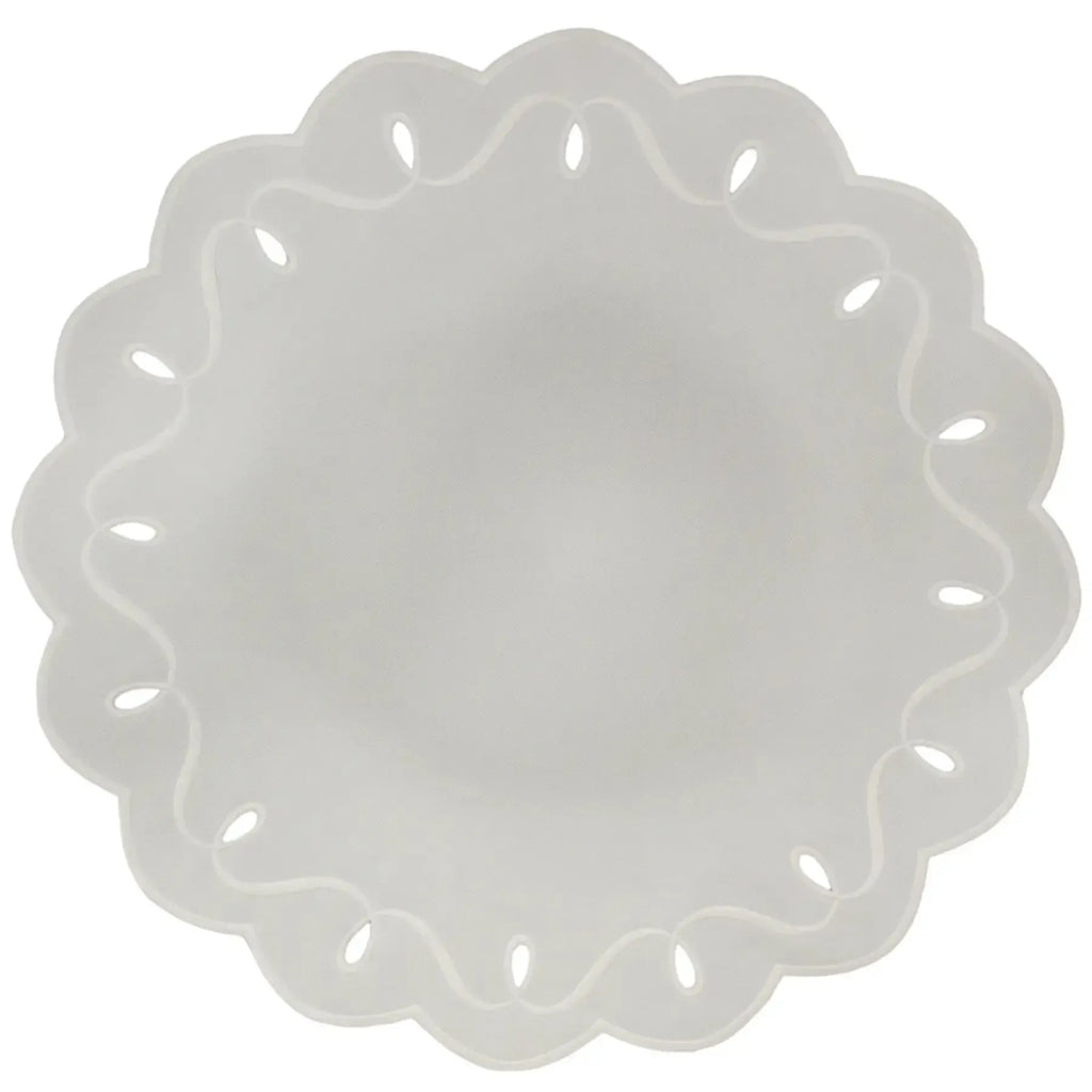 Jogo Americano Nylon Off White Borda Cru