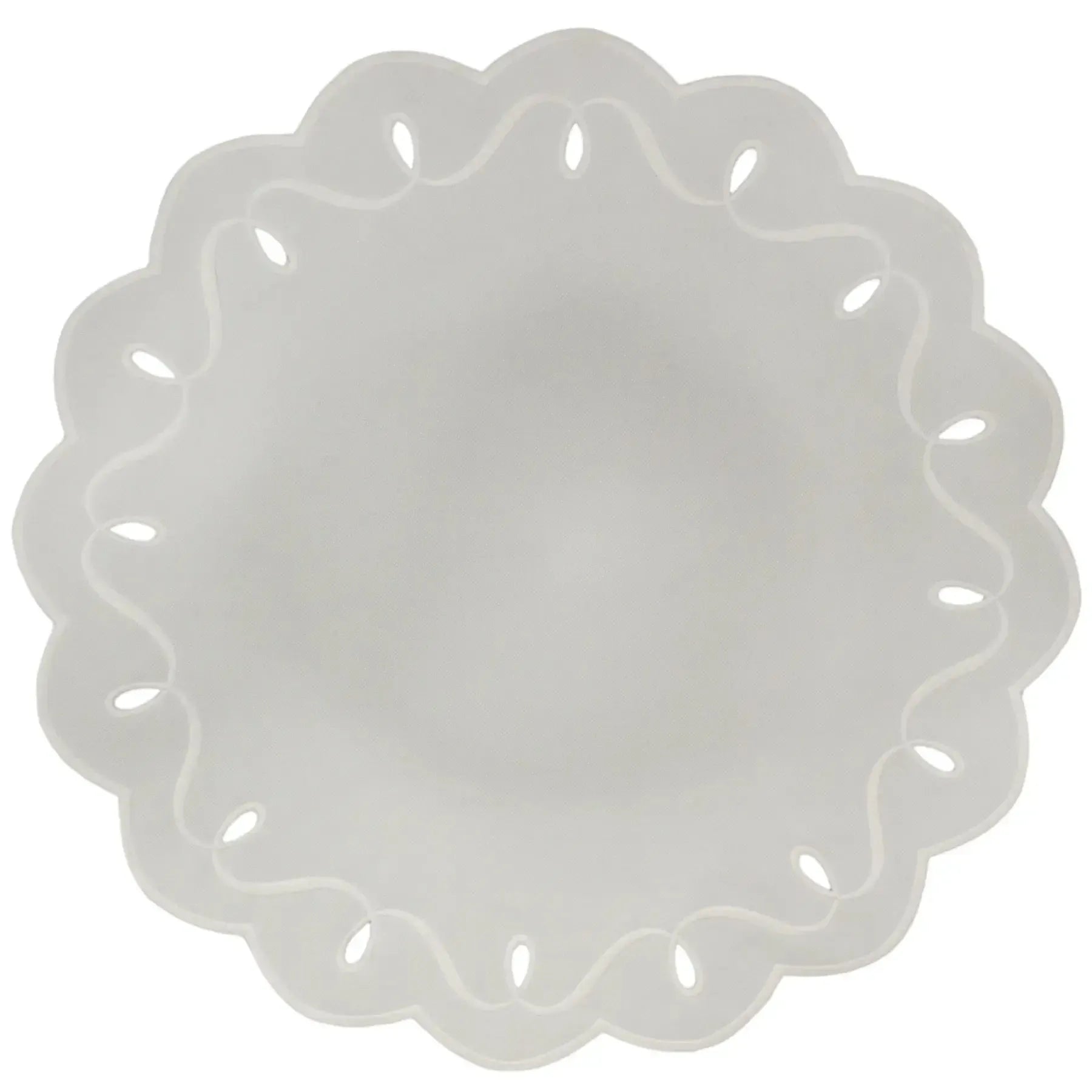Jogo Americano Nylon Off White Borda Cru