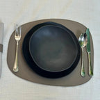 Jogo Americano Oval 40x32,5 Couro Vegano Montana Fendi