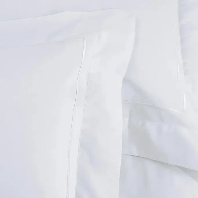 Jogo de Cama Solteiro Fiesole 4 Pçs 200 Fios 100% Algodão Branco Trussardi
