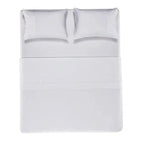 Jogo de Cama King La Lizza 4 Pçs 300 Fios 100% Algodão Egípcio Branco Trussardi