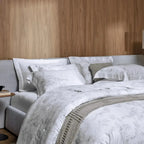 Jogo de Cama Queen Aironi 4 Pçs 300 Fios Cetim 100% Bambu Trussardi