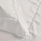 Jogo de Cama King Dominicani 4 Pçs 600 Fios Cetim 100% Algodão Egípcio Branco Trussardi