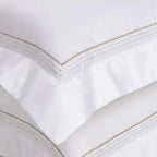 Jogo de Cama Queen Flora 4 Pçs 300 Fios Cetim 100% Algodão Egípcio Branco Trussardi