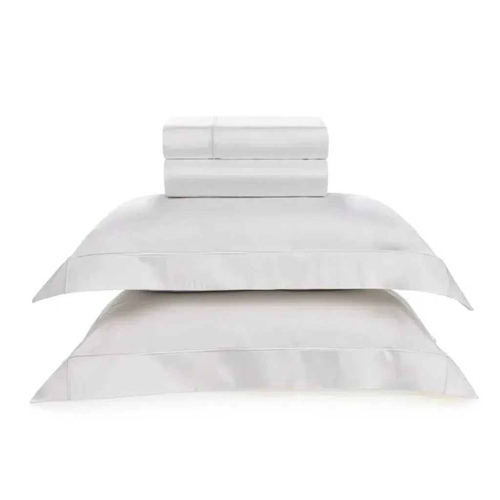 Jogo de Cama Queen Girelli 4 Pçs 300 Fios 100% Bambu Branco Trussardi