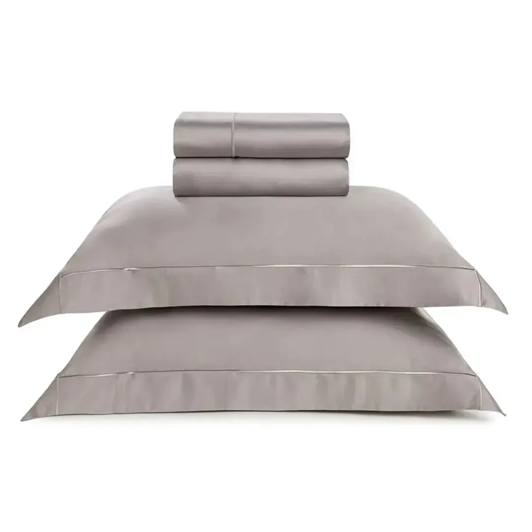 Jogo de Cama Queen Girelli 4 Pçs 300 Fios 100% Bambu Marmo Trussardi